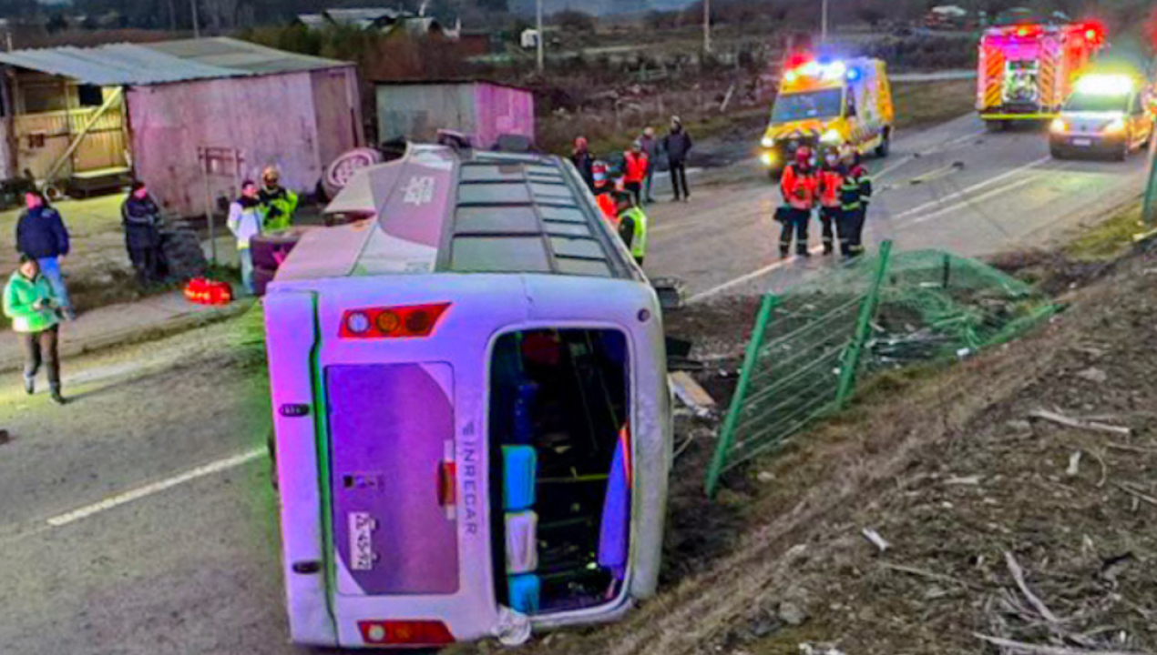 /regionales/tragedia-en-carampangue-conductor-de-bus-que-volco-dio-positivo-a-cocaina